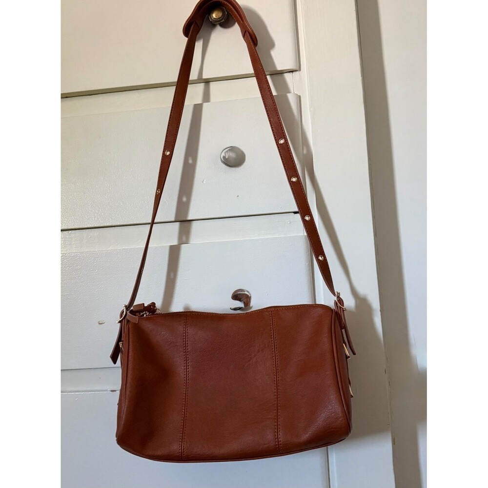 Antik Kraft Tan Brown Leather Shoulder Bag